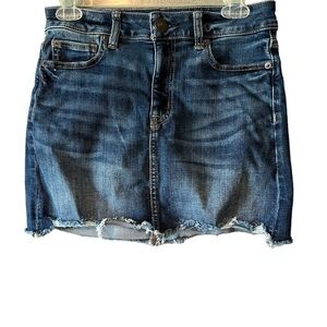American Eagle Denim Hi-Rise Next level Stretch Mini Skirt - Size 4